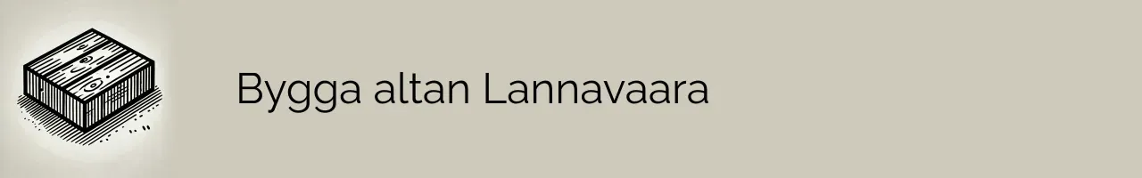 Bygga altan Lannavaara